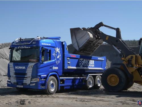 Norveška se polako navikava i na ‘zelene’ kamione, električni Scania kiper privlači poglede